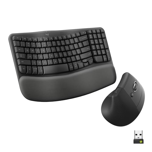 Logitech Wave Keyboard & Vertical Mouse Combo – Ergonomic Wireless
