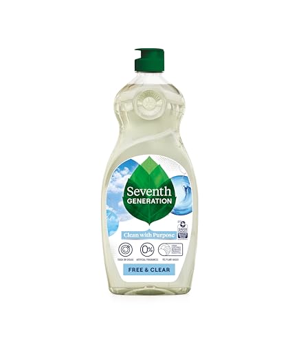 Seventh Generation Free & Clear Dish Soap, 6 Pack, 19 oz