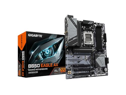 GIGABYTE B650 Eagle AX AM5 ATX Motherboard, DDR5, Wi-Fi 6E