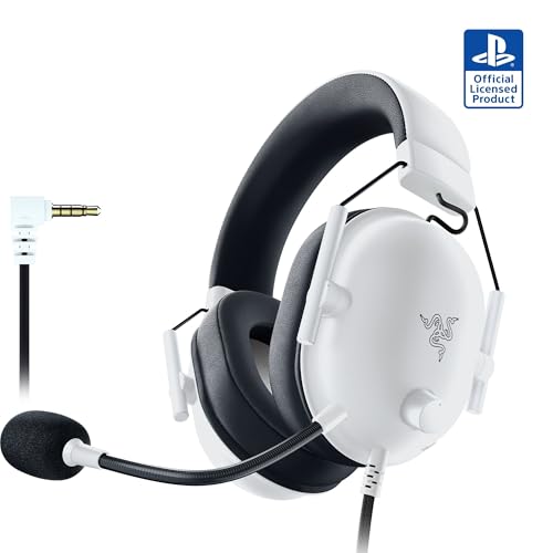 Razer BlackShark V2 X: White Gaming Headset for PS5/PC