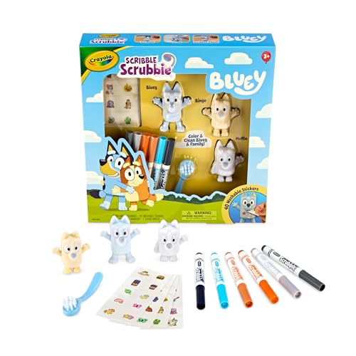 Crayola Bluey Scribble Scrubbies Playset, Arts & Crafts Kit, Ages 3+