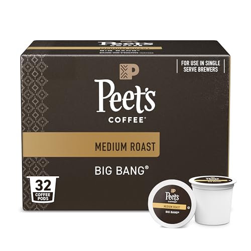 Peet’s Big Bang Medium Roast Coffee Pods, 32 Count