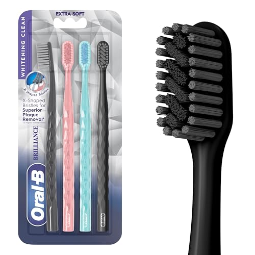 Oral-B 3D White Brilliance Extra Soft, 4-Pack Toothbrushes