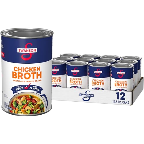 Swanson 12-Pack Chicken Broth, 14.5 Oz Cans