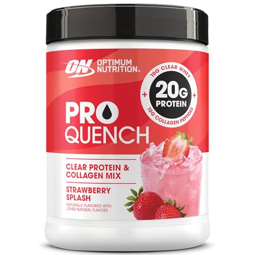 Optimum Nutrition Strawberry Protein & Collagen Drink Mix, 20 Servings