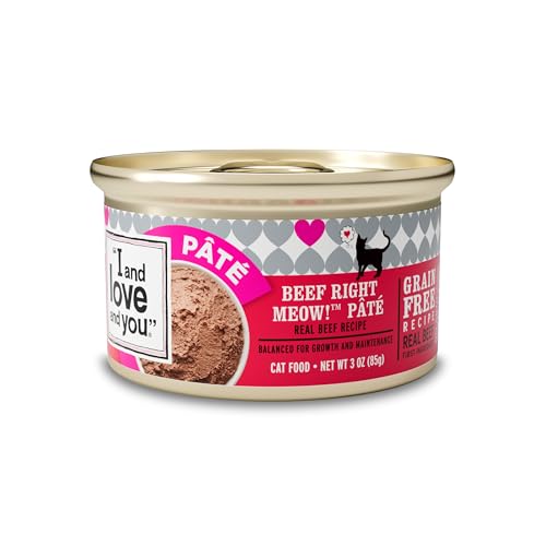 I and love and you Beef Right Meow Grain-Free Cat Food, 24x3oz Cans