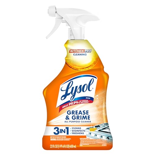 Lysol Kitchen Spray Cleaner, Antibacterial Citrus, 22oz
