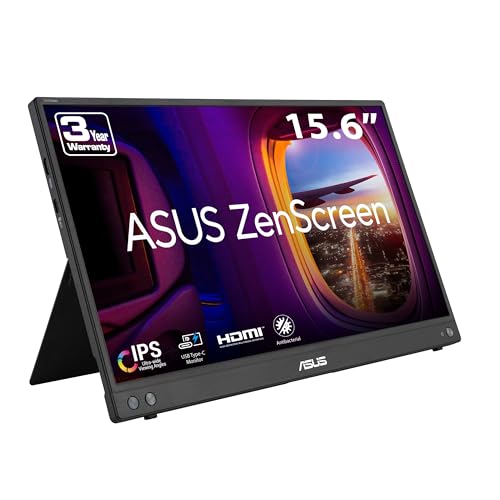 ASUS ZenScreen 15.6″ 1080P Portable Monitor – Full HD, USB-C