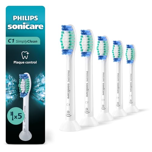 Philips Sonicare SimplyClean Replacement Heads, 5-Pack, White