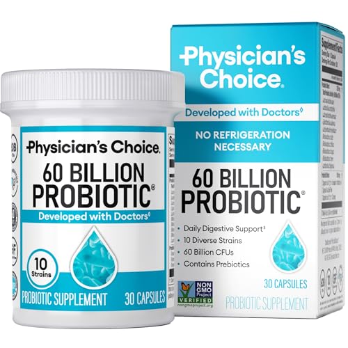 Physician’s CHOICE 60 Billion CFU Probiotics for Digestive Health