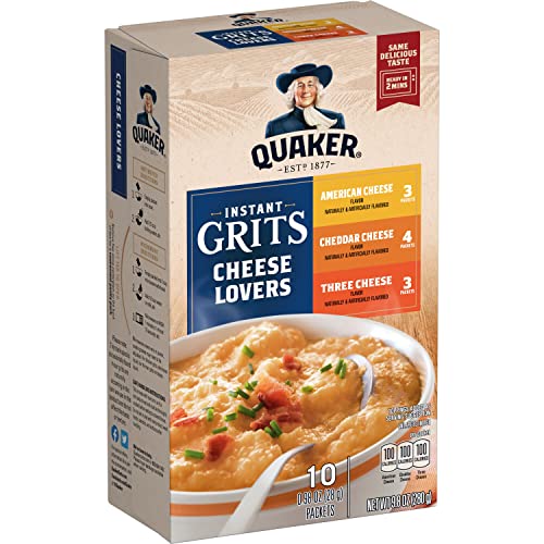 Quaker Instant Grits Cheese Variety Pack, 10 Packets