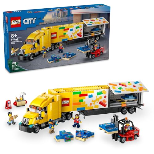 LEGO City Delivery Truck Toy – Ages 8+ with 3 Minifigures