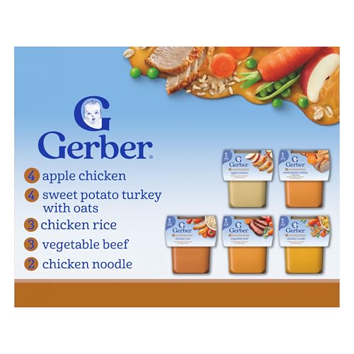 Gerber Stage 2 Baby Food Variety Pack, 32 Tubs