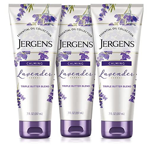 Jergens Lavender Body Butter Lotion, 7 Oz, Pack of 3