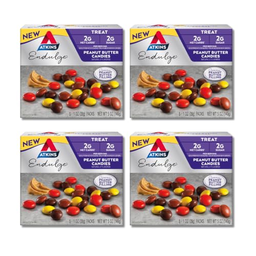 Atkins Endulge Peanut Butter Candies, Low Carb, 4 Packs