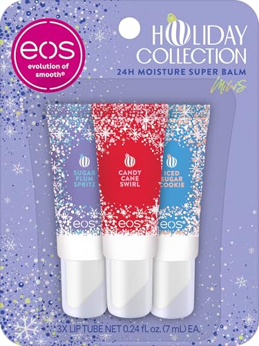 eos Limited Edition Lip Balm Set, 3-Pack Holiday Flavors