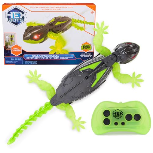 HEX BOTS Gecko Wall Crawler Remote Control Toy, Ages 4+