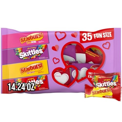 Skittles & Starburst Fun Size Candy, 35-Pack, Nut-Free