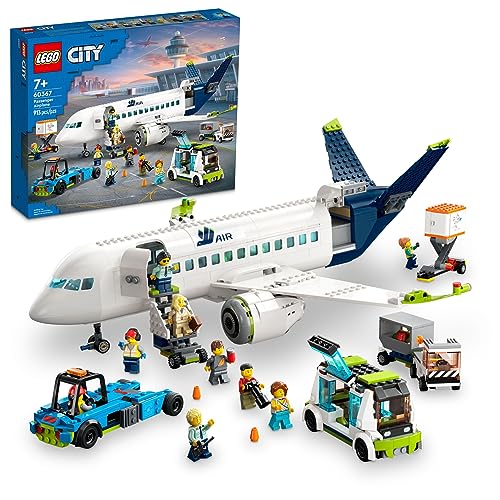 LEGO City Passenger Airplane Building Set for Kids Ages 7+