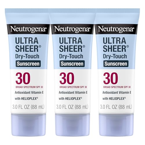 Neutrogena Ultra Sheer SPF 30 Sunscreen, Travel Size, 3-Pack
