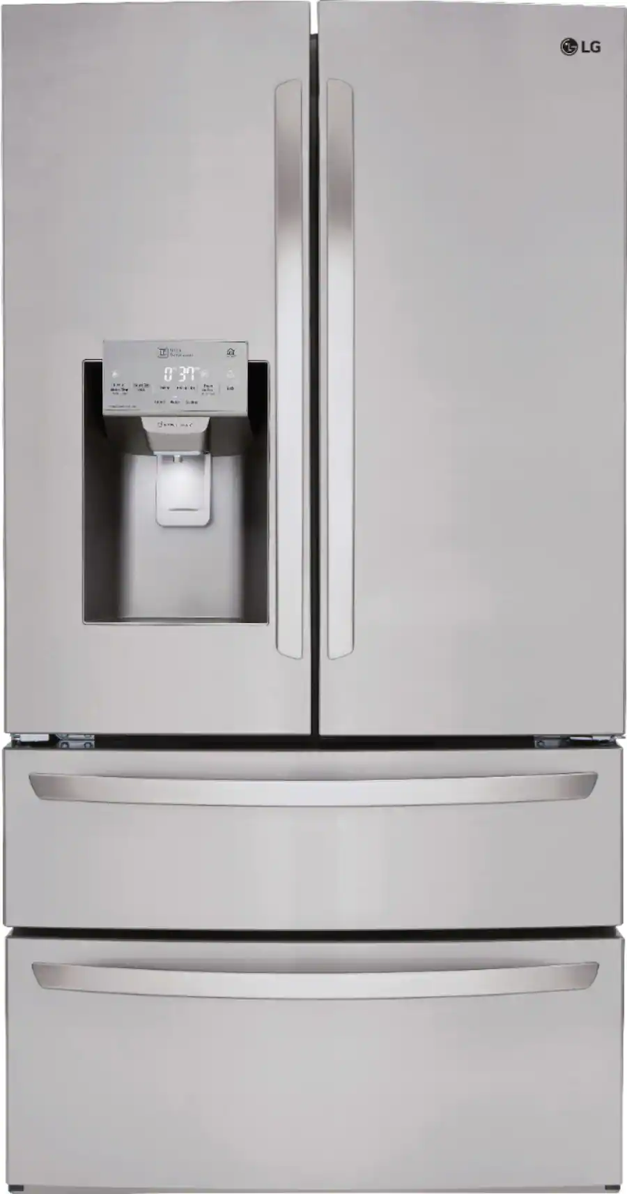 LG – 27.8 Cu. Ft. 4-Door French Door Smart Refrigerator