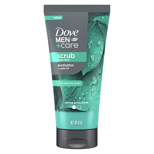 DOVE MEN + CARE Eucalyptus Body & Face Scrub, 9 oz