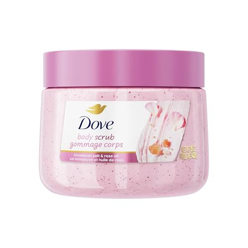 Dove Himalayan Salt & Rose Oil Body Scrub, 15 oz