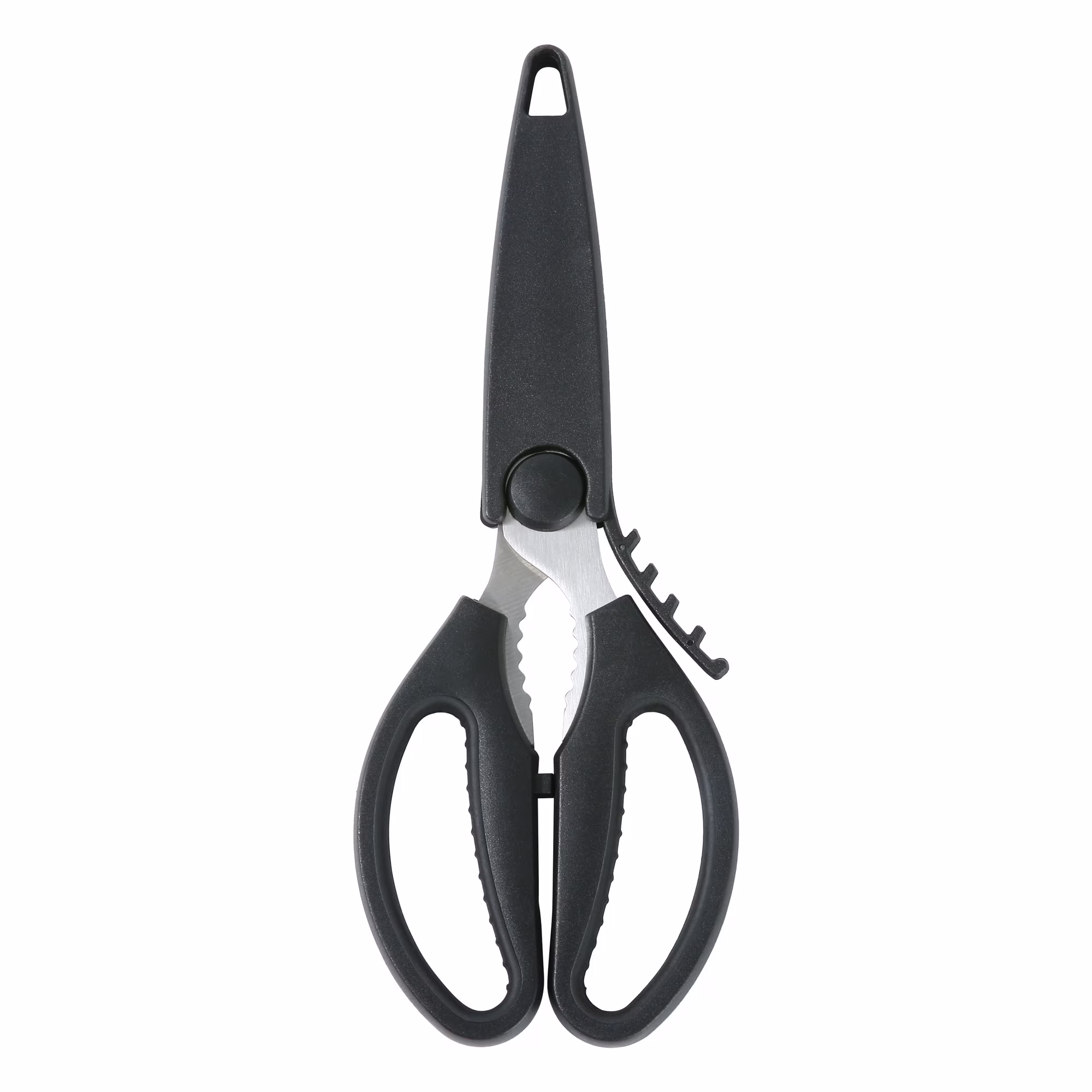 Mainstays Black Handle Stainless Steel Multi-Purpose Kitchen Shears