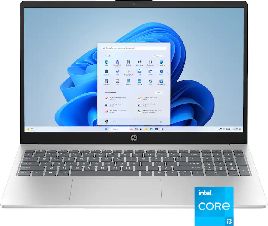 HP 15.6 Laptop Intel Core i3 N305, 8GB RAM, 128GB UFS Storage