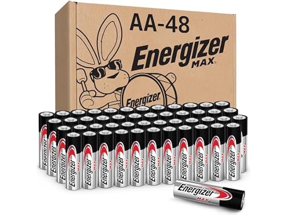 Energizer MAX AA Alkaline Batteries 48 Batteries