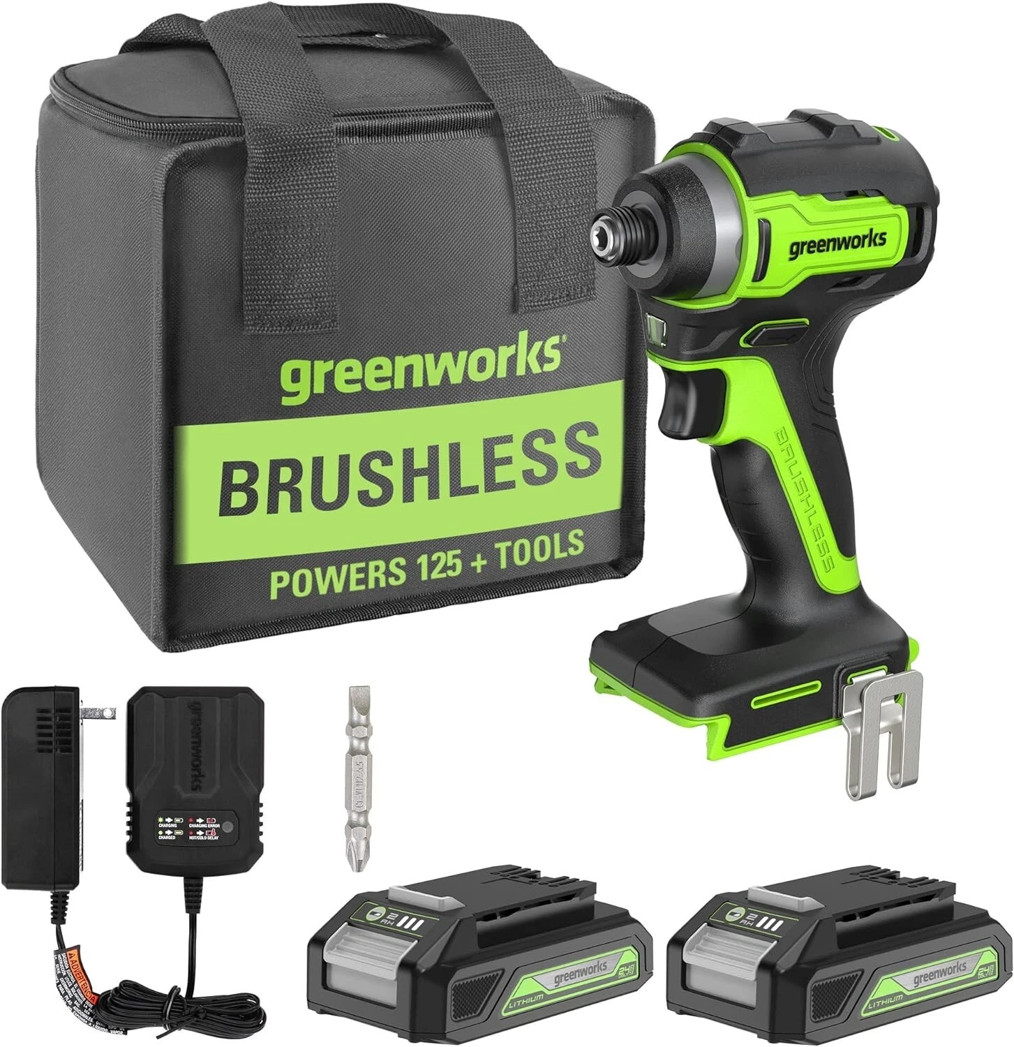 Greenworks 24V Brushless 1/4″ Cordless Impact Driver