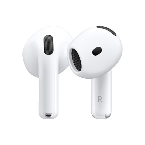 Apple AirPods 4 Wireless Earbuds with Noise Cancellation, USB-C Charging