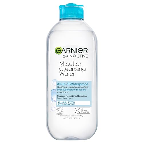 Garnier Micellar Water, Waterproof Makeup Remover, Sensitive Skin, 13.5oz