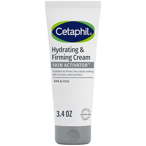 Cetaphil Hydrating & Firming Cream with AHA & CICA, 3.4 oz