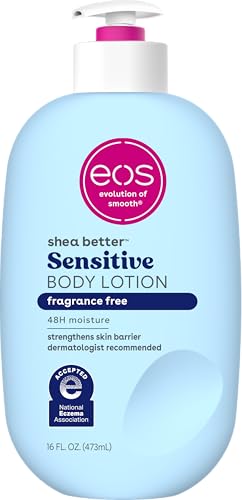 eos Shea Better Sensitive Skin Lotion, Fragrance-Free, 16 fl oz