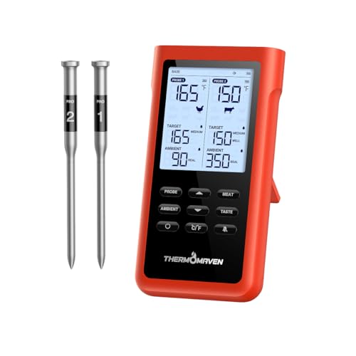 ThermoMaven 3000FT Wireless Meat Thermometer, Long Range, 6 Sensors