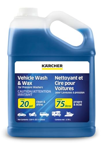 Kärcher Pressure Washer Detergent: Vehicle Wash & Wax Concentrate