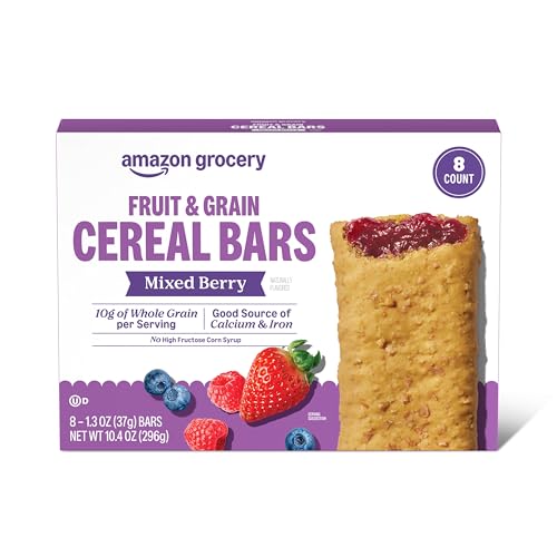Mixed Berry Fruit & Grain Cereal Bars, 1.3 Oz, 8 Ct