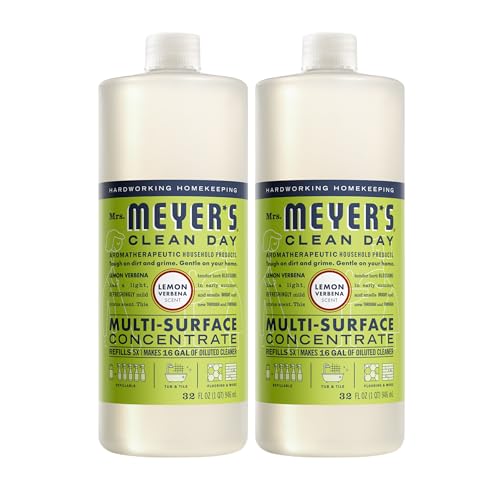 MRS. MEYER’S Lemon Verbena Multi-Surface Concentrate, 32oz, 2 Pack
