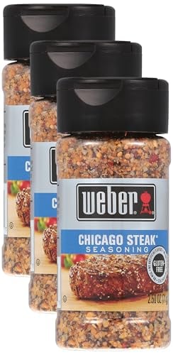 Weber Chicago Steak Seasoning, 2.5 oz, 3-Pack