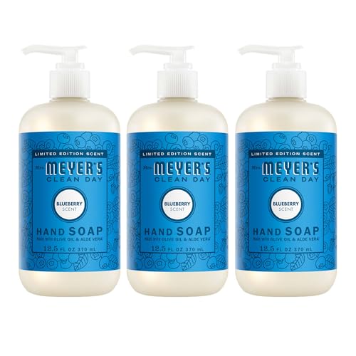 Mrs. Meyer’s Blueberry Hand Soap, 3 Pack (12.5 Oz)