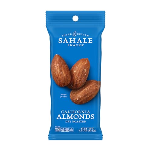 Sahale California Almonds, Sea Salt, 1.5 oz (18 Packs)