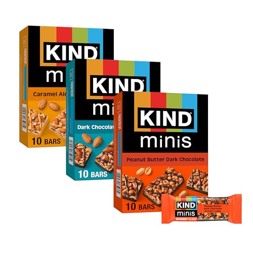 KIND Bar Minis Variety Pack, Gluten-Free, 30 Count