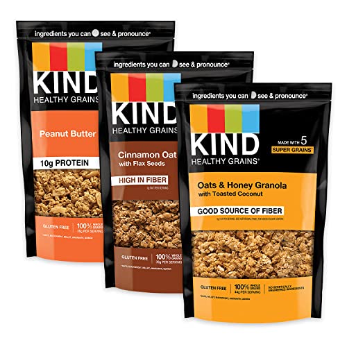 KIND Healthy Grains Granola Variety Pack, Gluten-Free, 3 Count