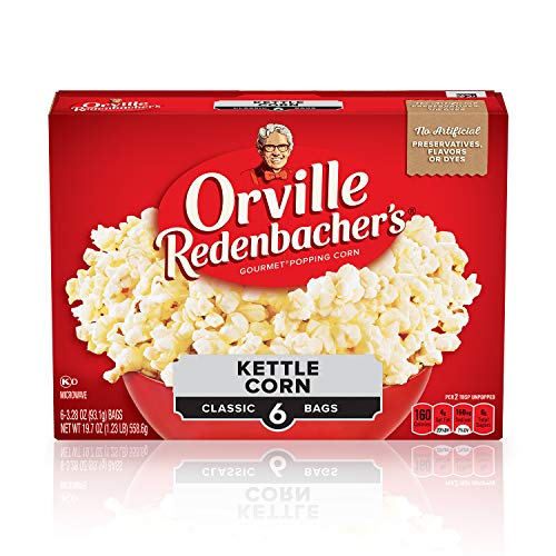 Orville Redenbacher’s Kettle Corn Microwave Popcorn, 6-Pack