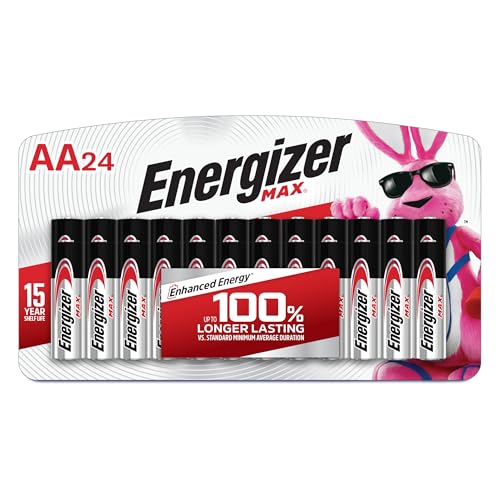 Energizer MAX AA Alkaline Batteries, 24-Pack