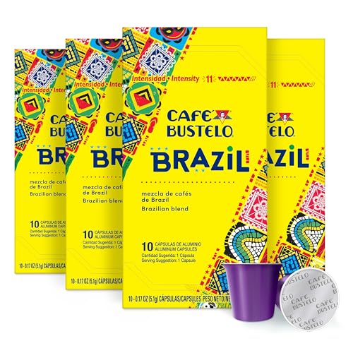 Café Bustelo Espresso Capsules, Brazil, Intensity 11, 40 Count