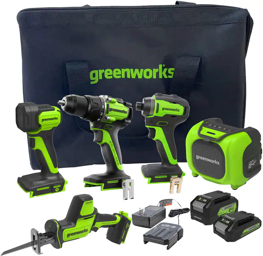 Greenworks  24V 5 Tool Combo Kit