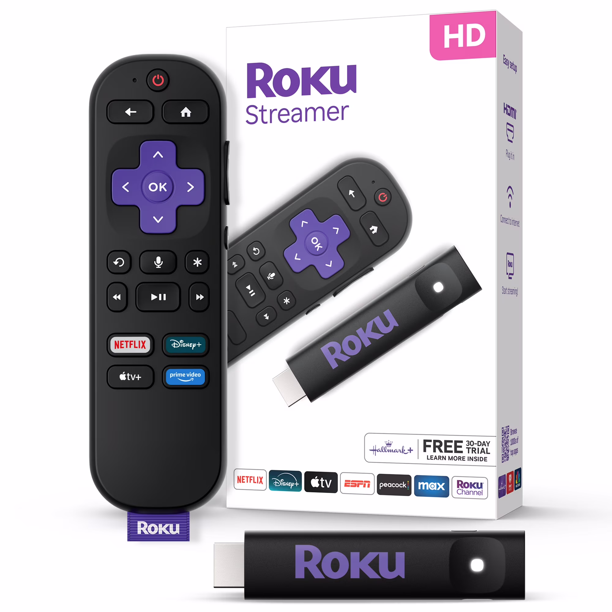 Roku Streamer 2025 – HD Roku Streaming Device for TV