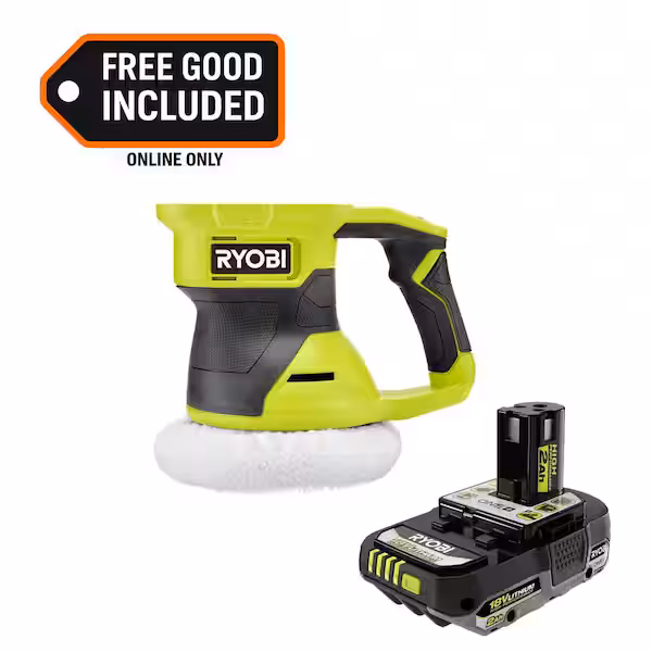 RYOBI ONE 18V Cordless 6 in. Two Speed Random Orbit Buffer